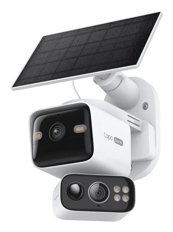 Câmara de Segurança TP-Link Tapo C645D KIT Dual Lens 2K 3MP Pan/Tilt Outdoor IP65 Security Wi-Fi com Bateria + Painel Solar Tapo A20