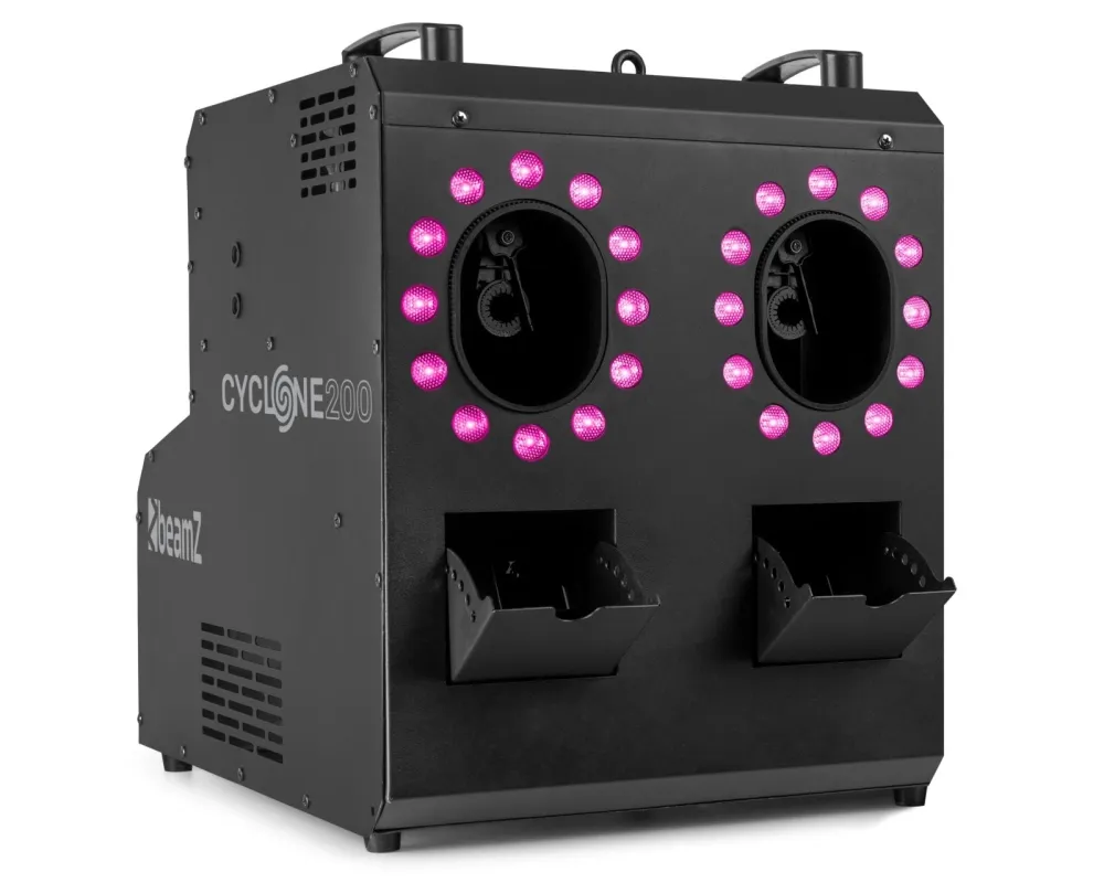beamZ Cyclone200 Smoke & Bubble Machine with RGBW LEDs