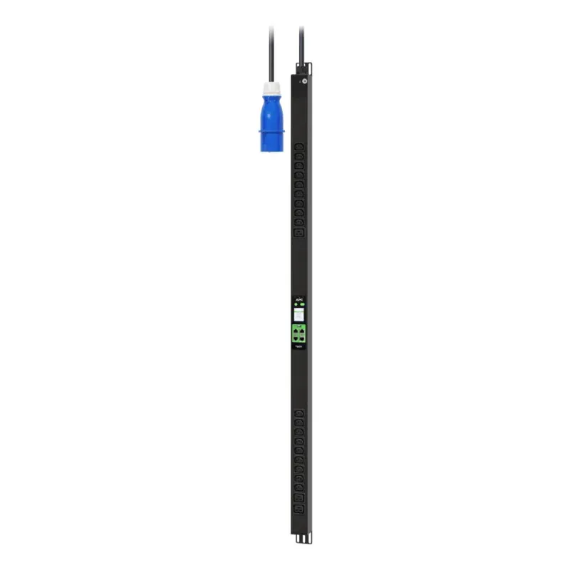 APC EasyPDU EPDU2116M - Unidade de distribuição de potência (montável em bastidor) - medido - AC 230 V - 3680 VA - 1 fase - Ethernet 10/100/1000, serial, USB - entrada: IEC 60309 2P+E - conectores de saída: 21 (18 x IEC 60320 C13, 3 x IEC 60320 C19)