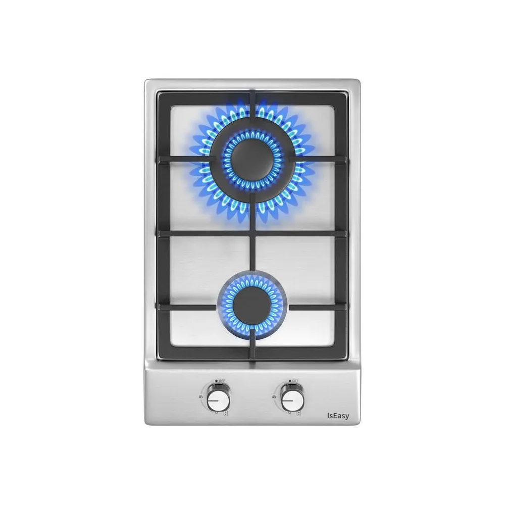 Placa a Gás MGBS-312A 2 Zonas 4300W (Inox) - ISEASY