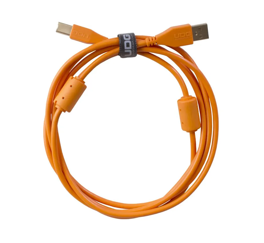 Cabo USB UDG 95001 2.0 A-B Laranja 1mt