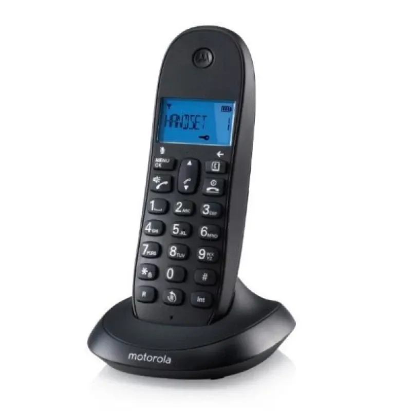 Telefone Motorola INALAMB DECT C1001CB+ SINGLE Preto