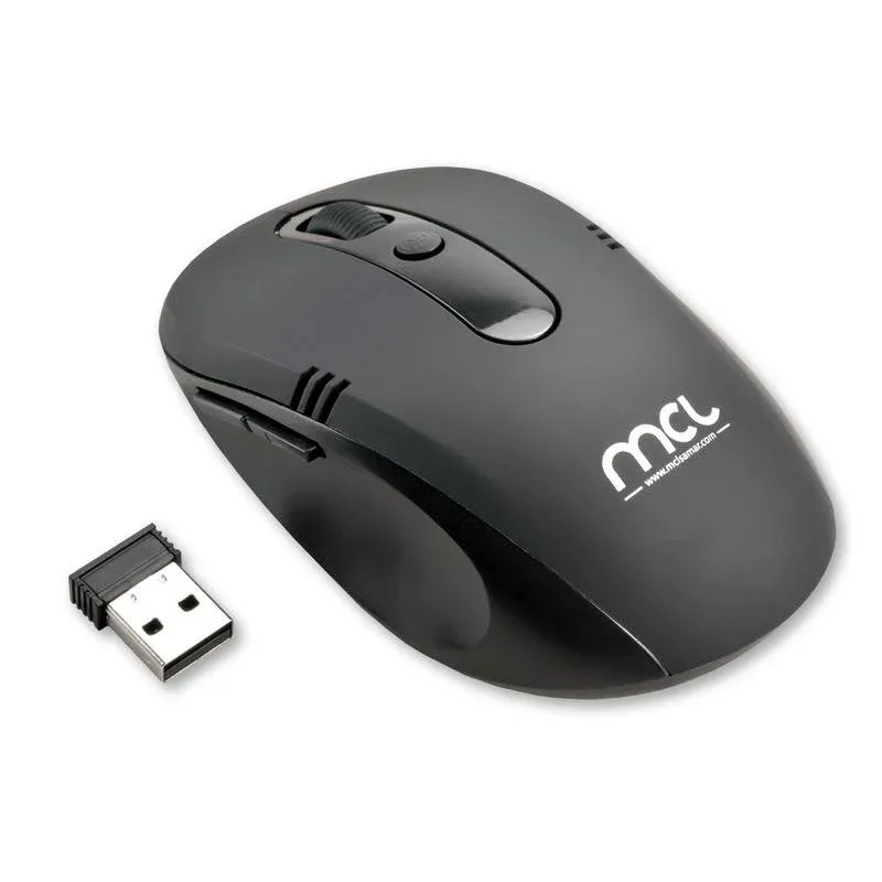 Rato MCL SS-515W RF sem fios 1600 DPI Preto destro 5 botões