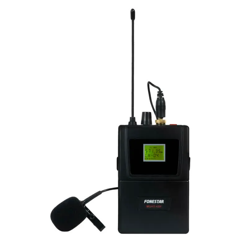 Microfone Sem Fios Portátil UHF - MSHT-45P-512