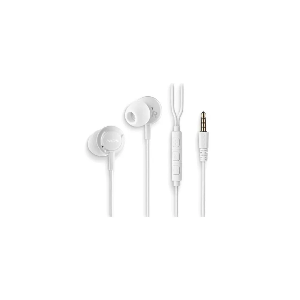 Auriculares Cross Drift c/ Fios 3.5mm (Branco) NGS