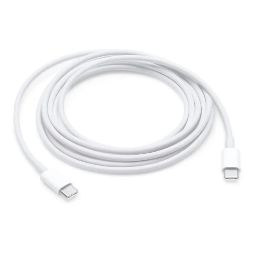 Cabo de Carregamento Compatível Apple USB-C 2m Branco