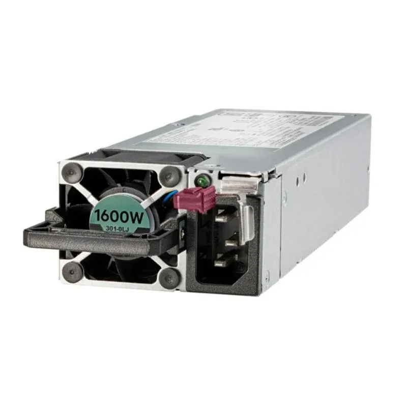 Fonte Alimentação Fonte de Alimentação HPE Flex Slot 1600W Certificação 80 Plus Platinum Hot-Plug
