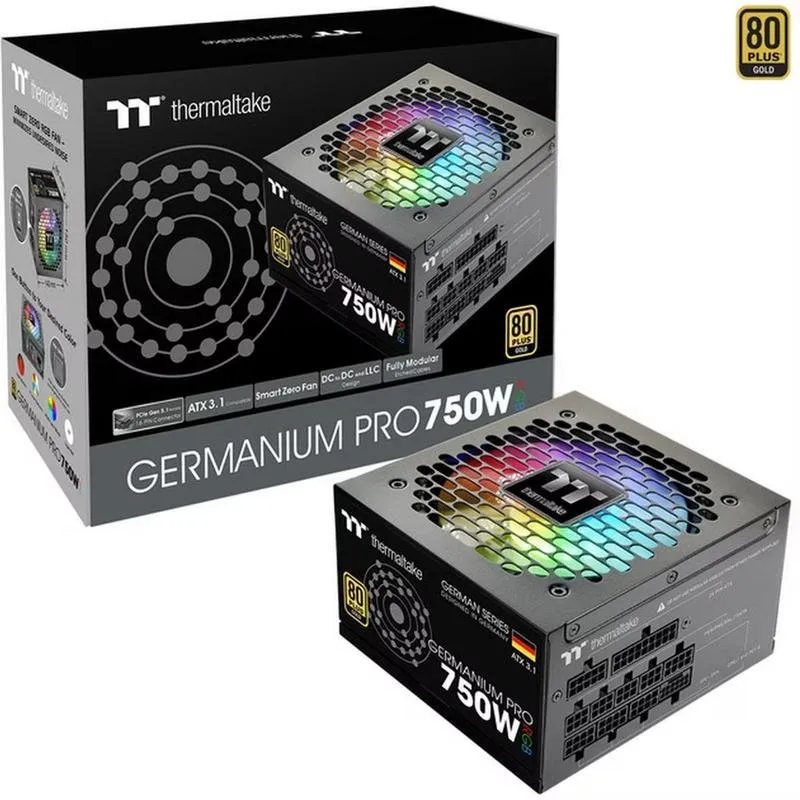 Fonte Alimentação Fonte de Alimentação Thermaltake WG0750RE 750W Certificação 80+ Gold modular RGB