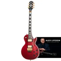 Epiphone Alex Lifeson LP Custom Axcess Ruby