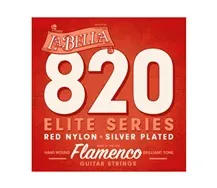 La Bella 820 Red Nylon Flamenco