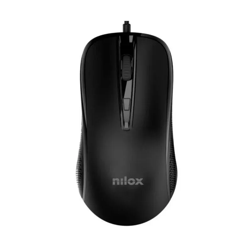 Nilox MOUSB1014 Rato com Cabo USB 2400DPI Preto