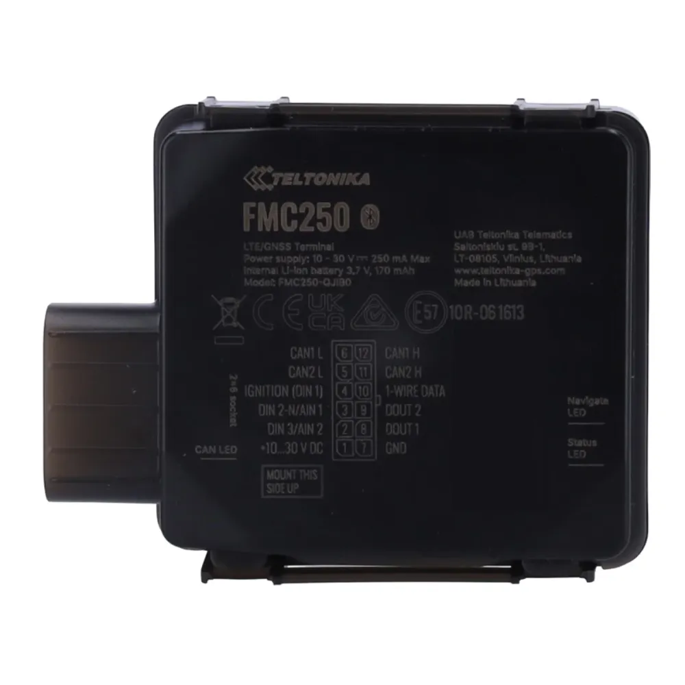 Tracker para Veiculos Eletricos Teltonika TK-FMC250 4G CAT 1 IP67