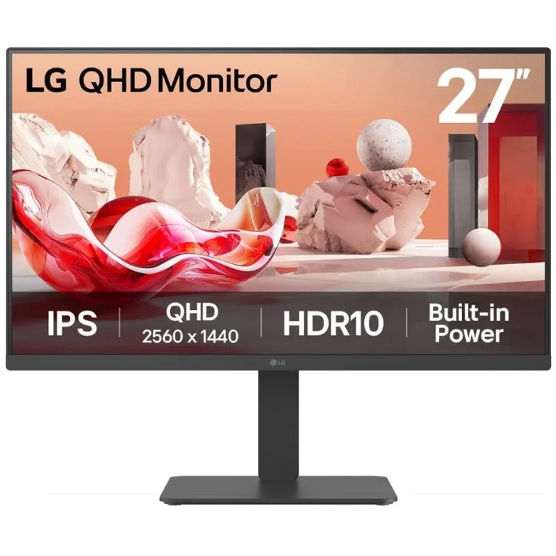 LG 27BA45QB-B Monitor 27" 2560x1440 75Hz IPS HDR10 Altifalantes USB VESA KVM