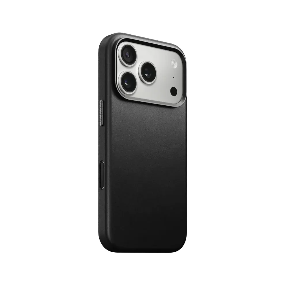 Capa Nomad Couro Tradicional iPhone 17 Pro Preto