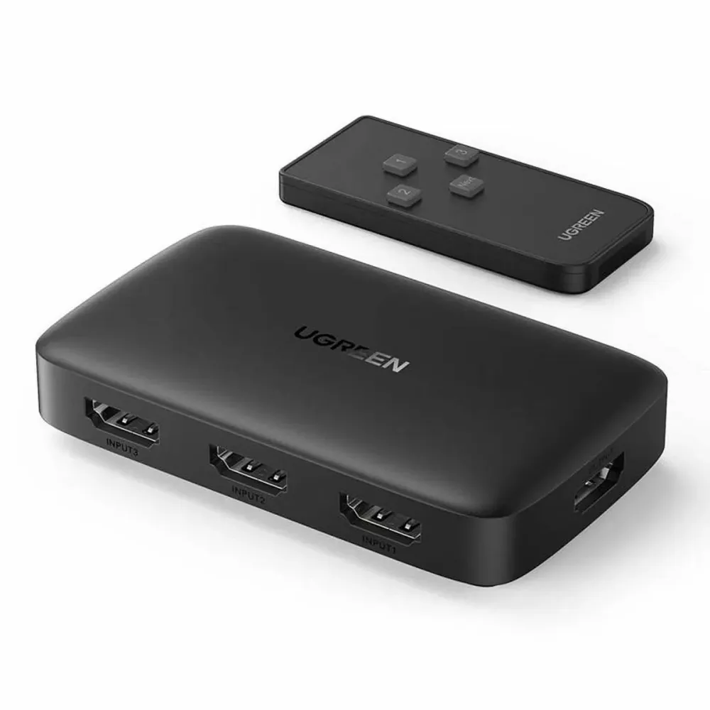 Splitter 3-Portas HDMI UGREEN CM332 Preto