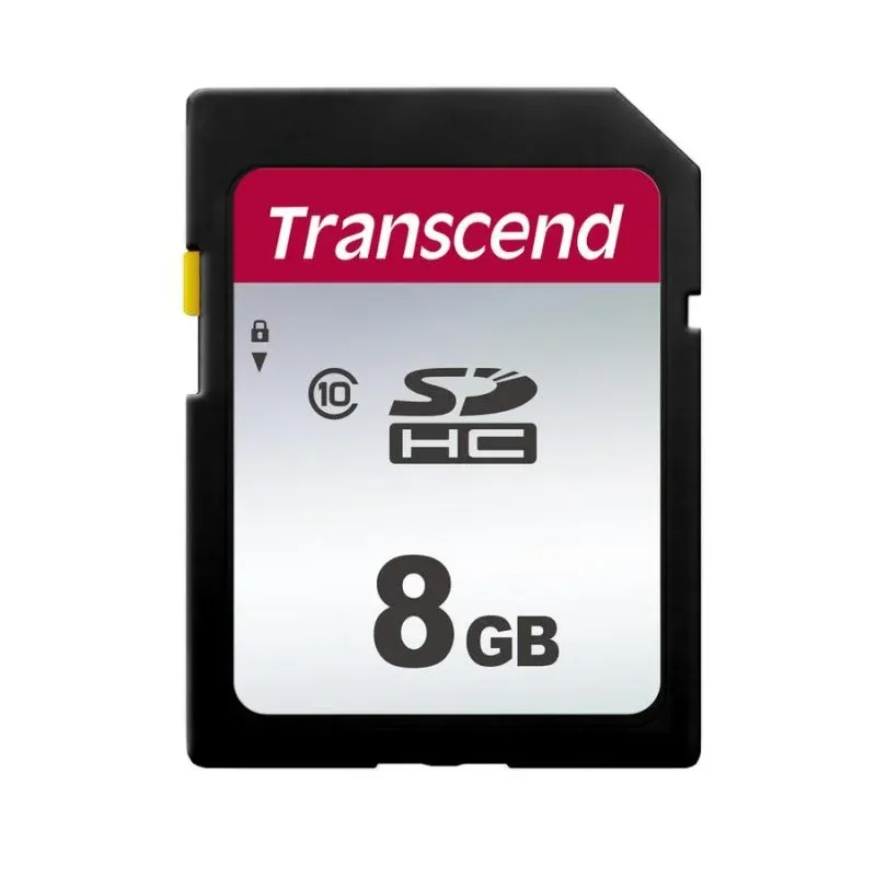Cartão de memória Transcend 300S 8GB SDHC Classe 10 UHS-I V30 Preto