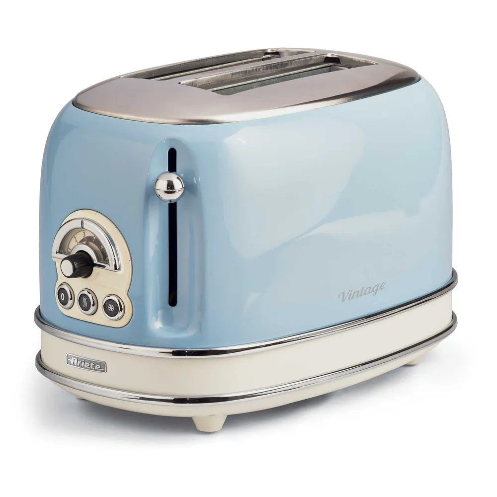 Tostadeira Ariete 155/15 2R Curto Azul 810W Vintage