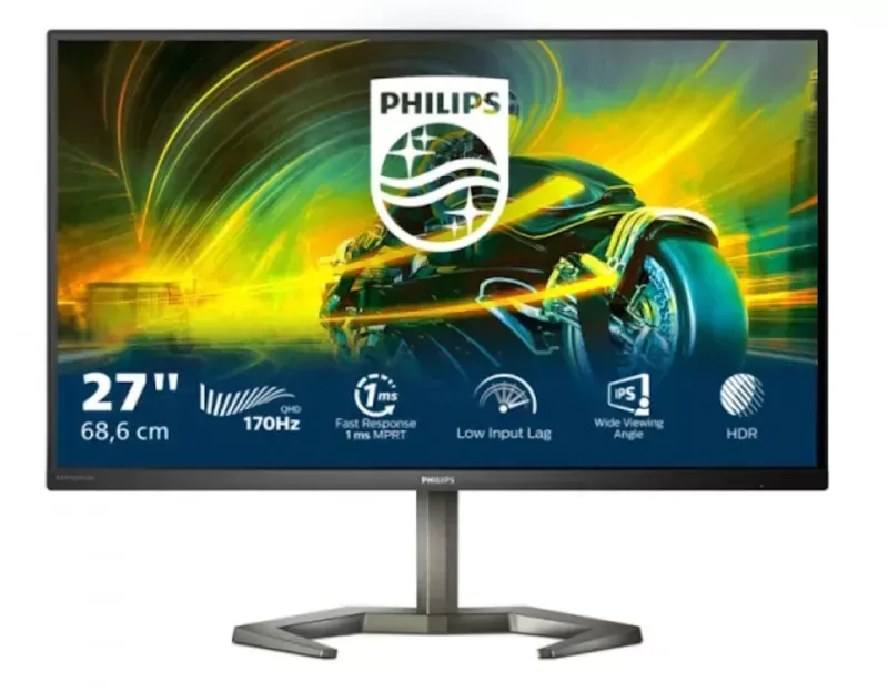 Bundle Gaming Hyperx - Monitor Philips 27" 2K IPS 170Hz / Rato Pulsefire Core RGB / Teclado Alloy Core RGB PT-BR / Tapete Pulsefire Mouse Pad Cloth XL / Headset Cloud Mini Wireless Preto/Vermelho