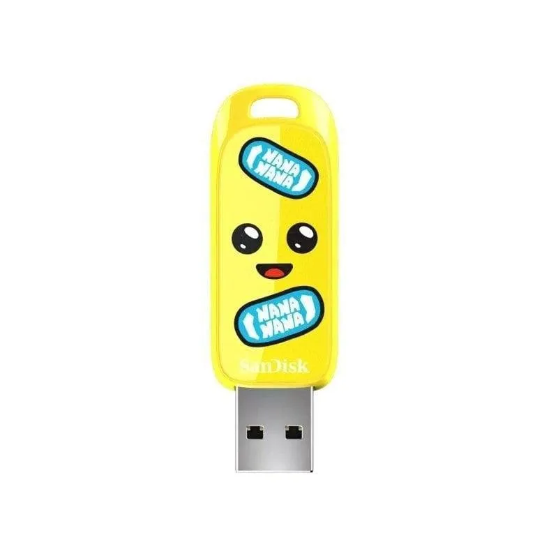 Pen Drive Pen USB SanDisk SDCZIF-128G-G46 128GB USB 3.2 Gen 1 Amarelo sem tampa
