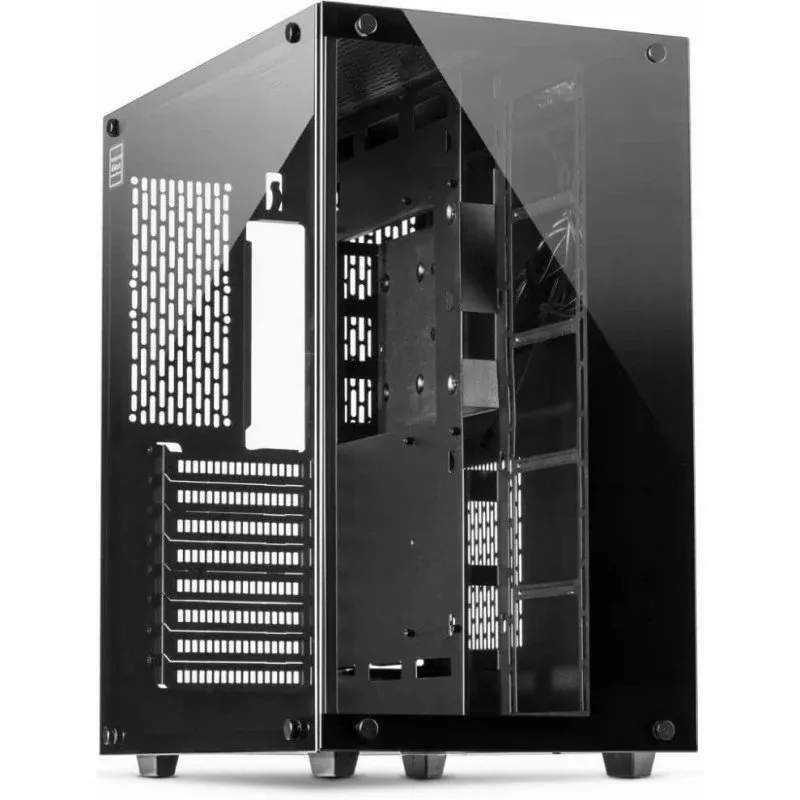 Caixa de Computador Inter-Tech C-701 Panorama Vidro Temperado USB 3.0 Preta