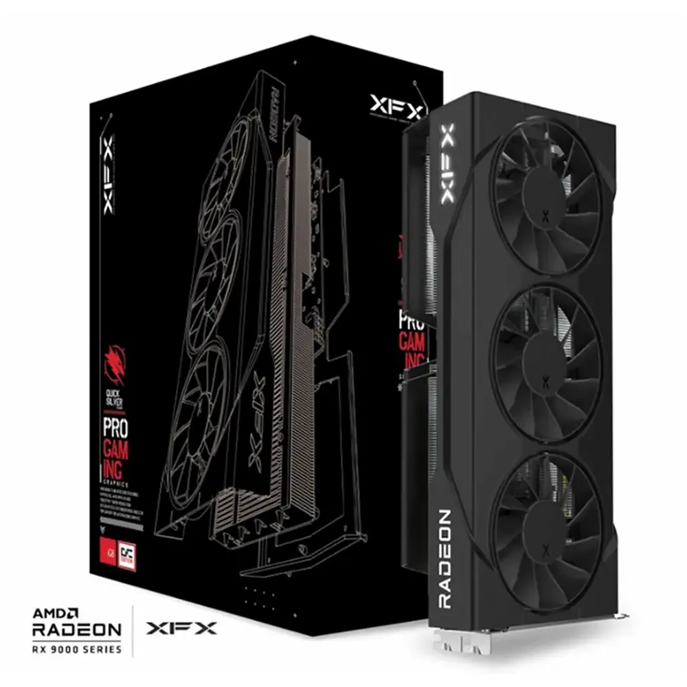 Placa Gráfica XFX AMD Radeon RX 9060 XT RDNA 4 Swift OC Triple Fan Gaming Edition 16GB GDDR6