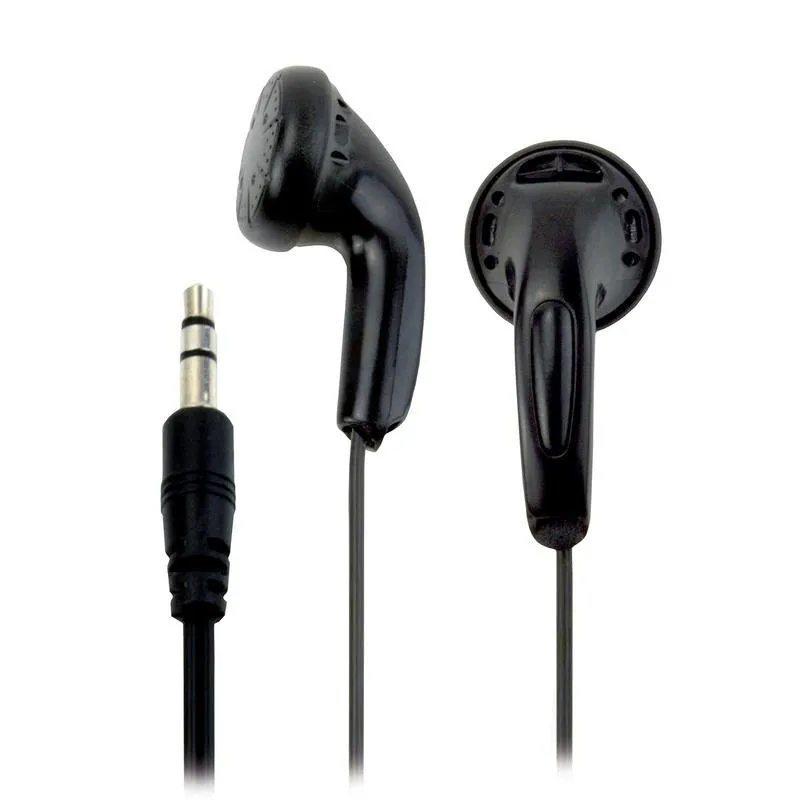 Auriculares MCL CSQ-EC com cabo jack 3,5 mm intra-auriculares pretos