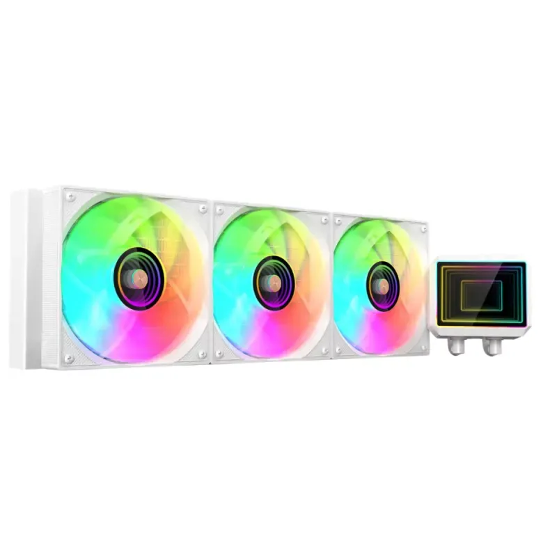 WaterCooler CPU Mars Gaming MLTWO360W ARGB Infinity Mirror Branco