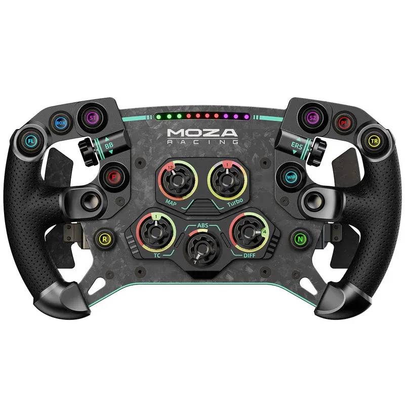 Volante Moza Racing GS V2P Pele-Microfibra PC
