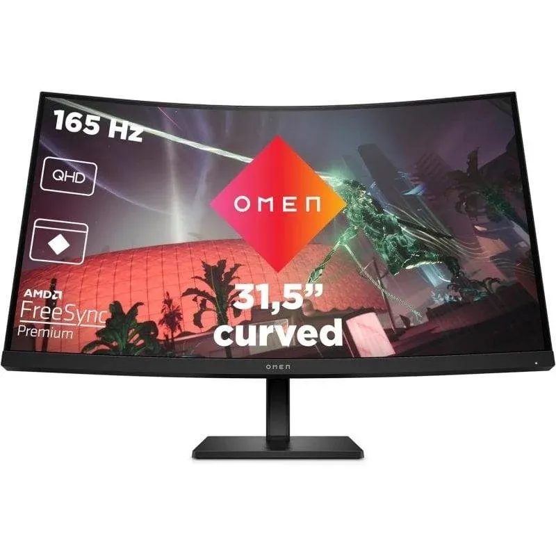 Monitor HP OMEN 32c 31.5" QHD 165Hz VA Curvo FreeSync Premium 1ms HDR