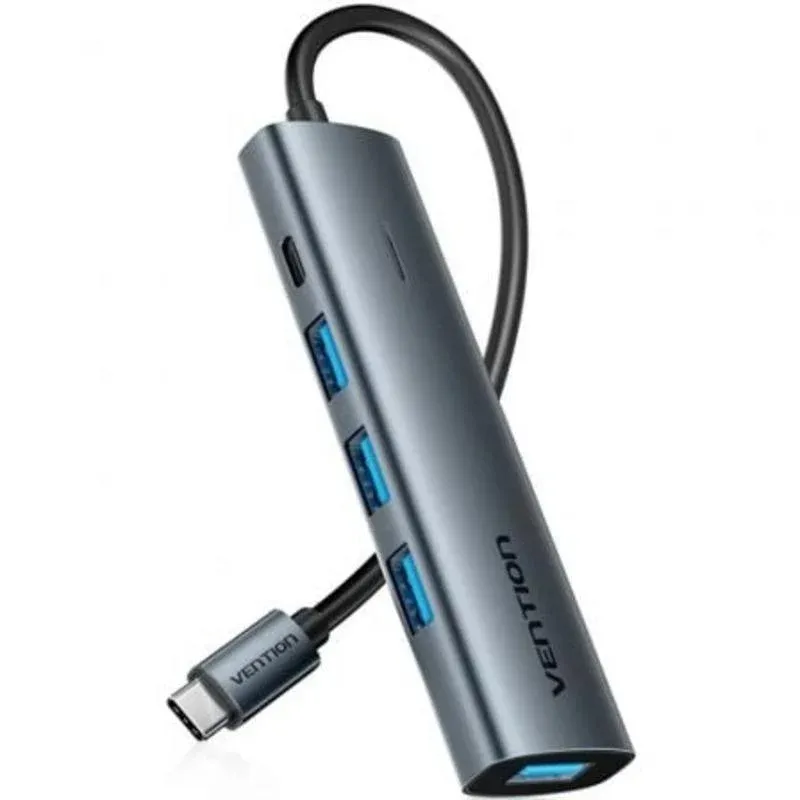 Hub Vention 5 portas 5Gbps TGZHB USB-C/USB 3.0 PD alumínio
