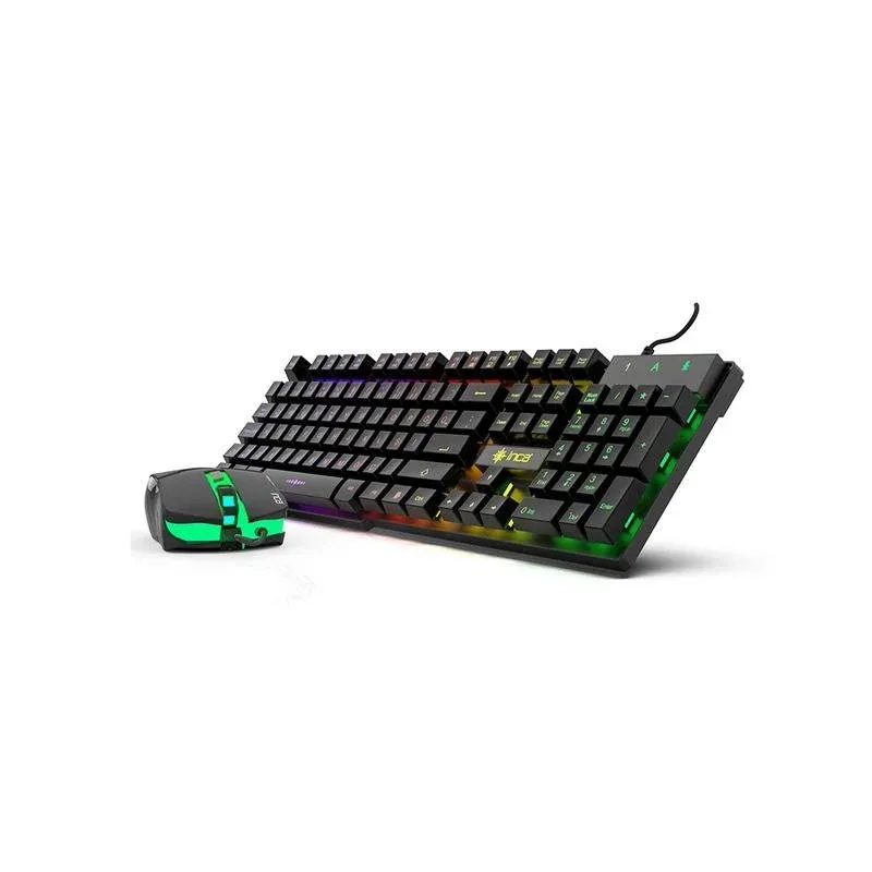 Teclado Inca IKG-448 mecânico com LED RGB e rato incluído