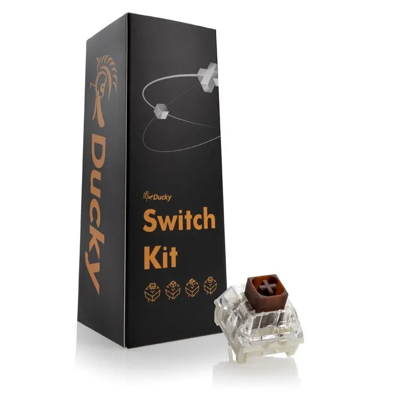Pack 110 Switches Ducky Kailh Box Brown Mecânicos 3-Pin Táctil MX-Stem 50g