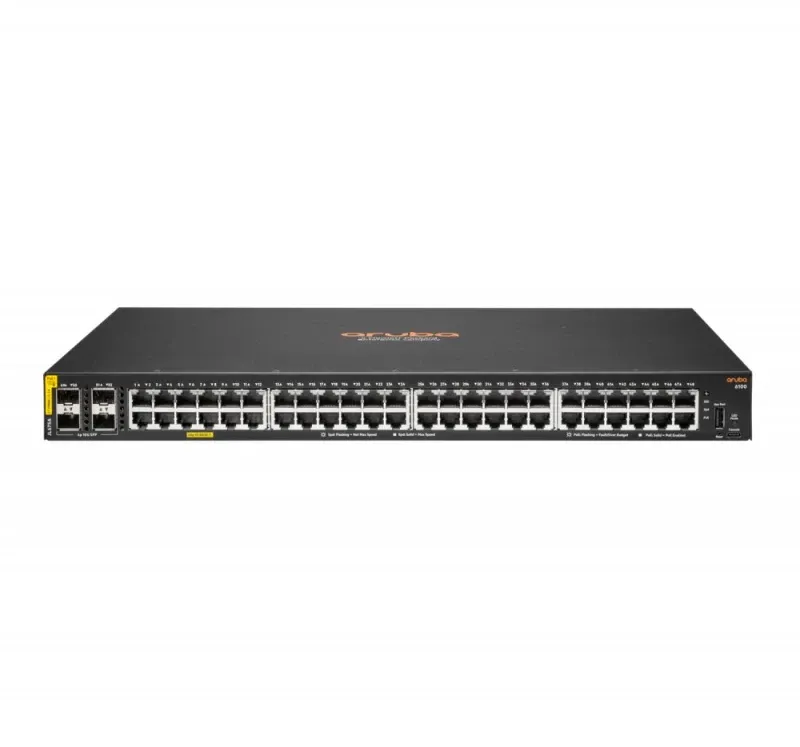 HPE Aruba Networking CX 6100 48G Class4 PoE 4SFP+ 370W Switch - preço válido p/ unidades faturadas até 7 de agosto ou fim de stock