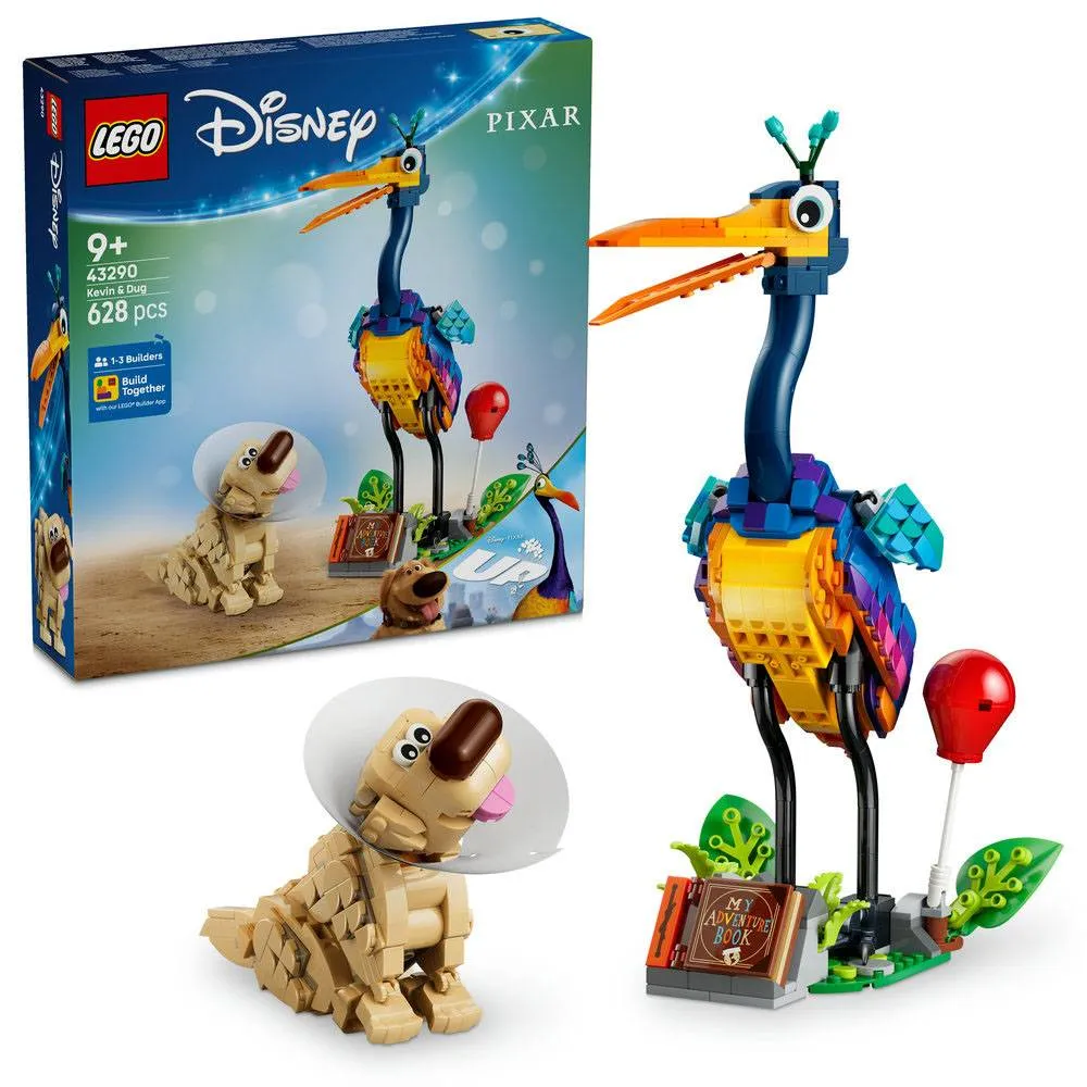 LEGO Disney Pixar: Kevin e Dug | Idades 9+ | 628 Peças | Item 43290