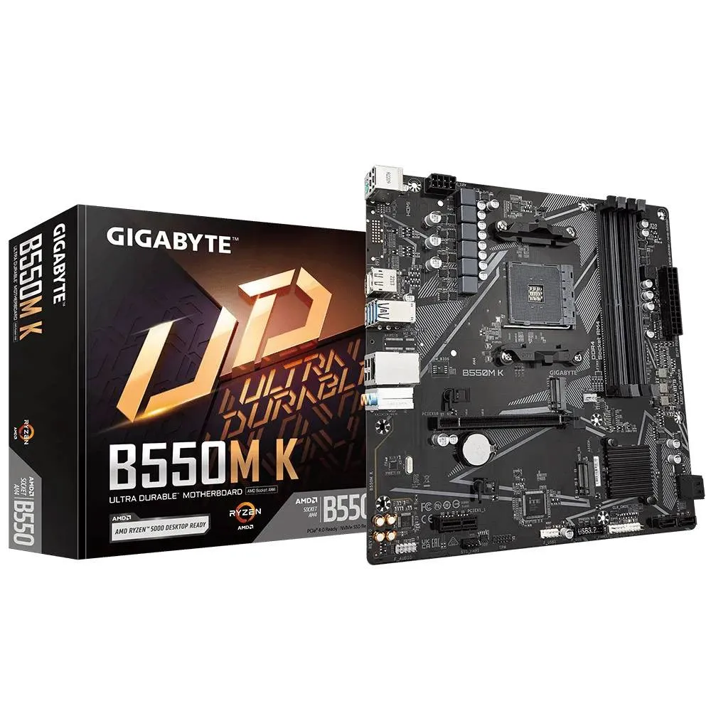 Motherboard Micro-ATX Gigabyte B550M K SktAM4
