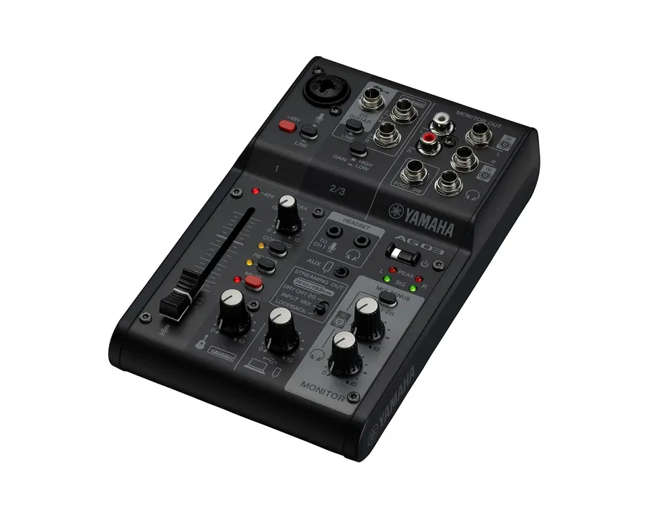 Mesa mistura Interface audio Yamaha AG03 MK2 Black