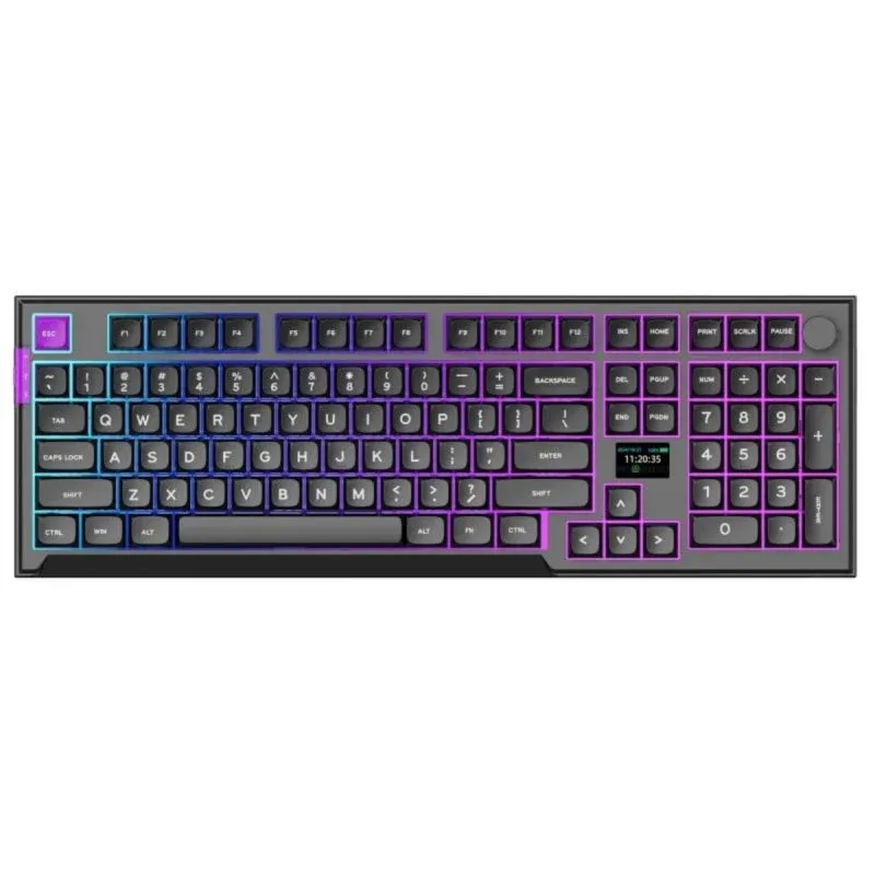 PREYON Silent Claw Teclado Mecânico Sem Fios RGB com Ecrã Inteligente (ES)