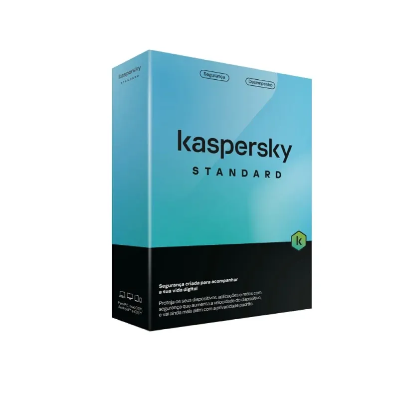 Software Kaspersky Internet Security Standard 3 Dispositivos 1 Ano MSB BOX PT