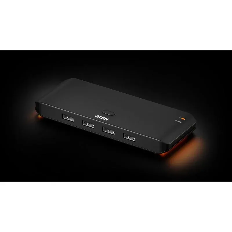 Switch Aten 6 portas 480 Mbps USB 2.0 US4224 com iluminação