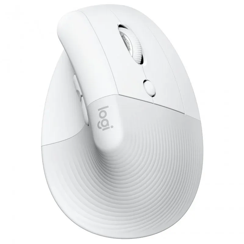 Logitech Lift para Mac Rato Sem Fios Vertical 4000DPI Cinzento Pálido