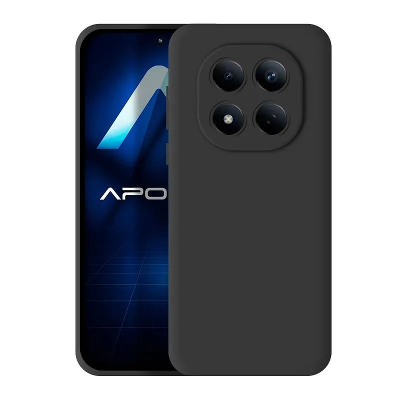 Capa Apokin Silicone Suave Xiaomi Redmi Note 15 Pro 4G Preta