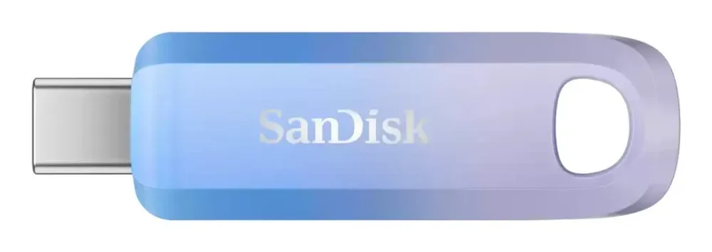 Pen Drive Unidade flash USB Sandisk SDCZ75C-1T00-G46 1TB USB-C 400MB/s Azul Lilás