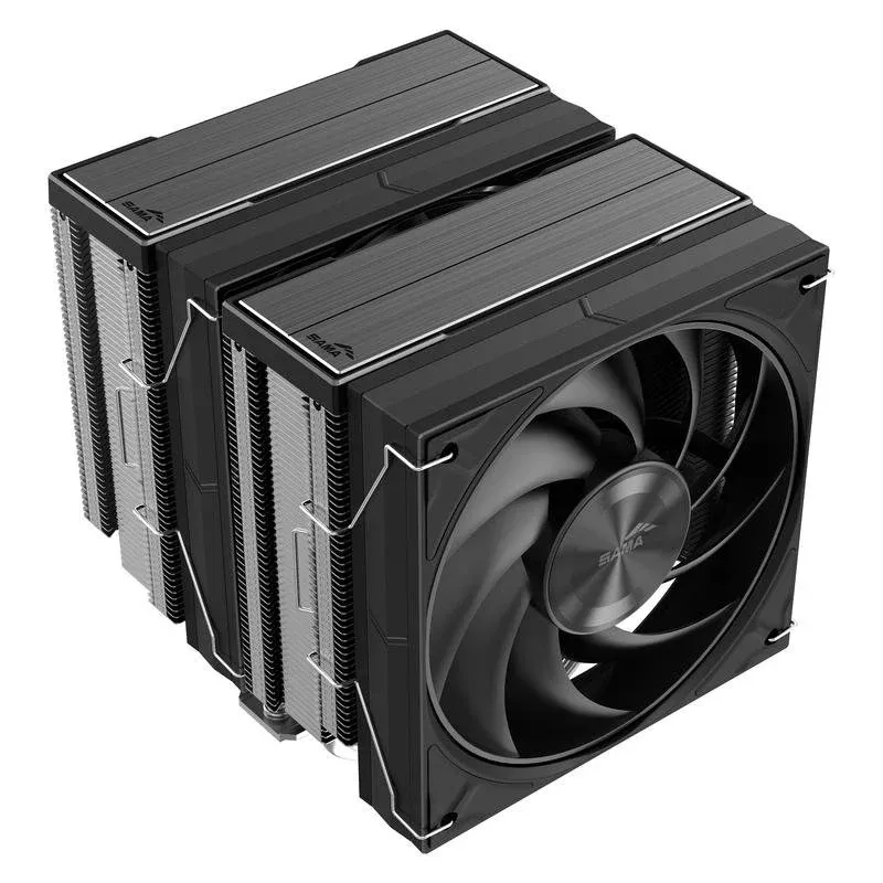 Cooler CPU Refrigeracao Ar Deepcool Socket LGA 1200 1700 1851 120mm A60E Duplo Ventilador Prata