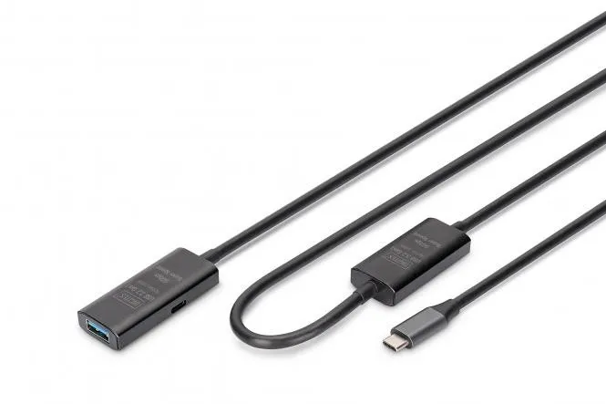 Cabo de extensão ativo, USB 3.2 5Gbps, USB-C - USB-A, 10m DA-73111