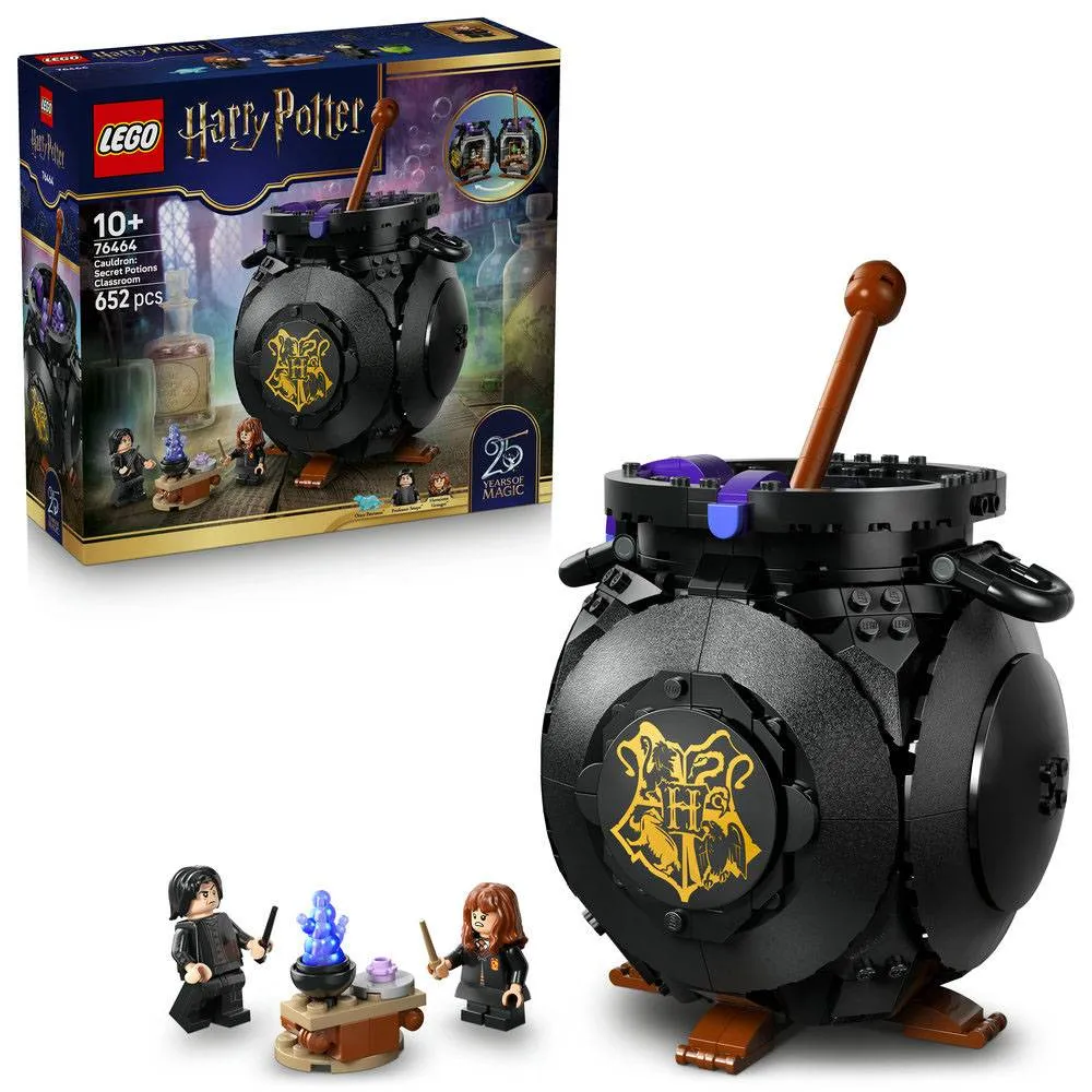 LEGO Harry Potter: Caldeirão Aula de Poções Secreta | Idades 10+ | 652 Peças | Item 76464