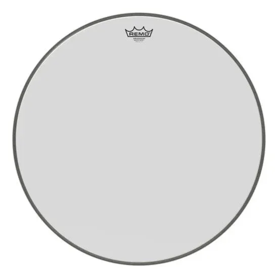 Remo 22" Ambassador White Smooth