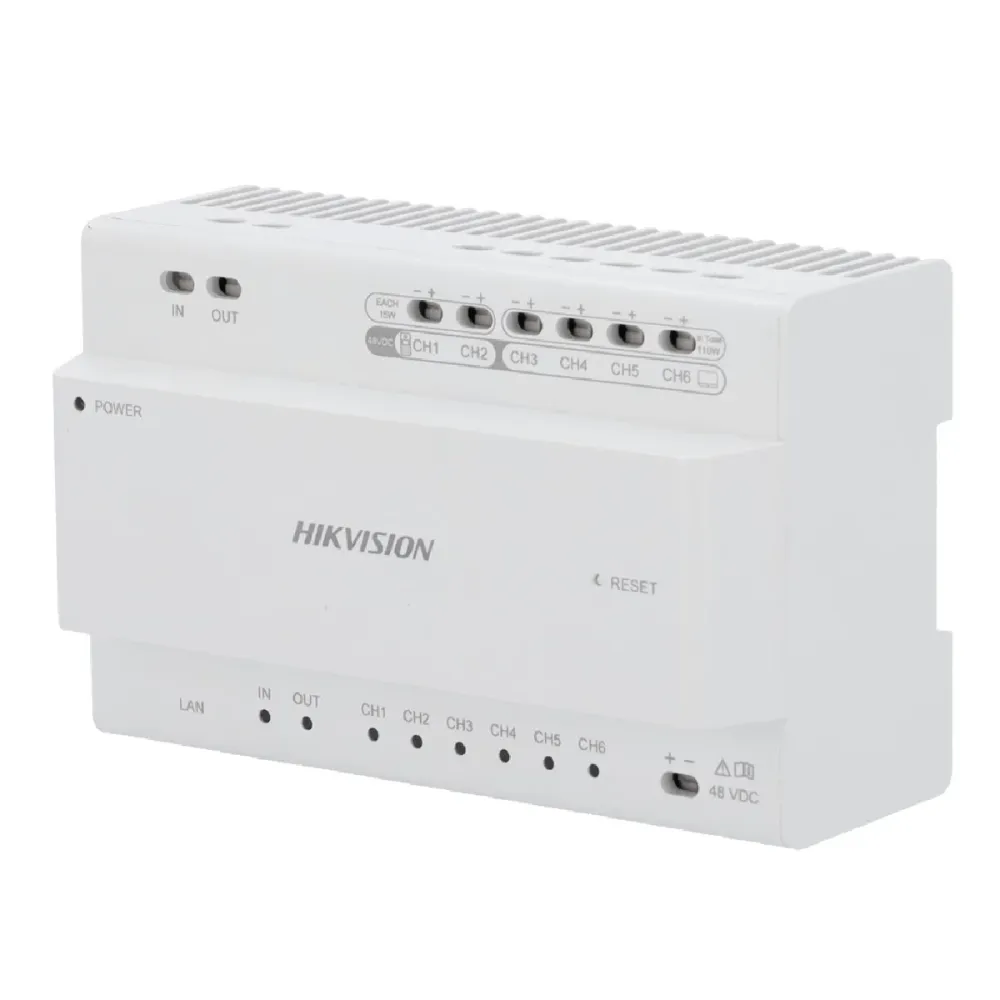 Distribuidor VideoPorteiro Hikvision 8 Portas HD - DS-KAD7060EY