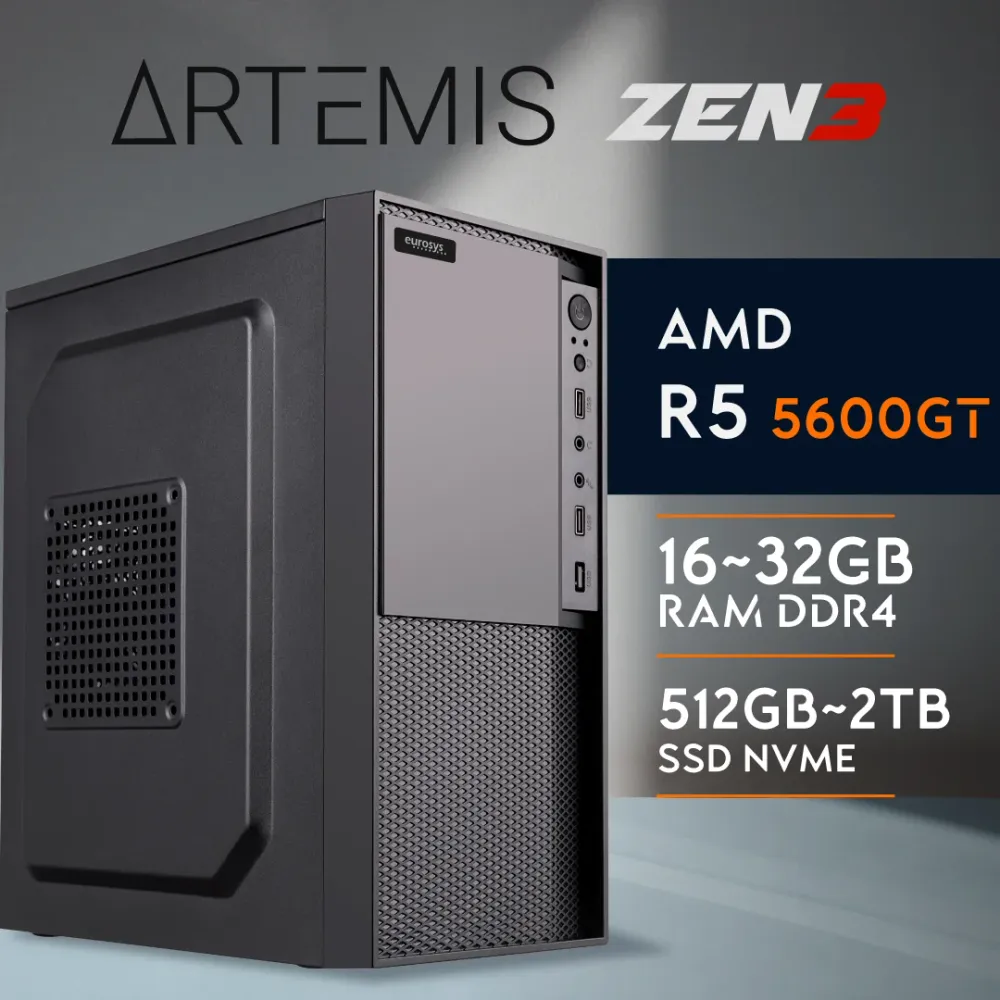 PC Gaming ARTEMIS-ZEN3 - R5 5600GT | Radeon Graphics | 16GB | SSD 512