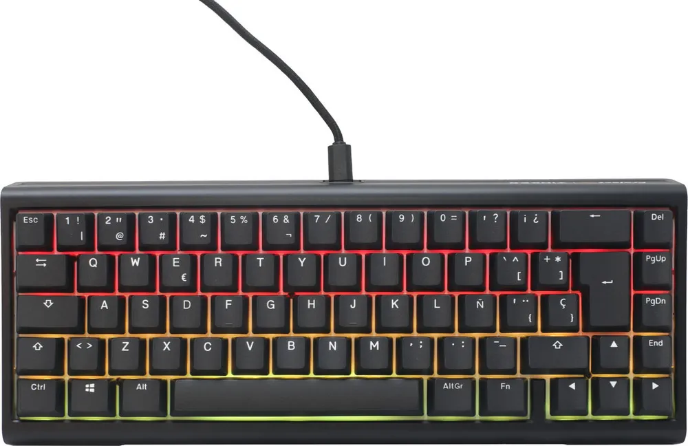 Teclado Ducky Tinker65 65% RGB Black MX-Red (ES) - ESPANHOL