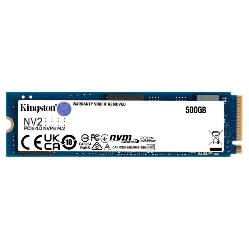 Disco SSD M.2 2280 Kingston NV2 500GB 3D QLC NVMe PCIe Gen